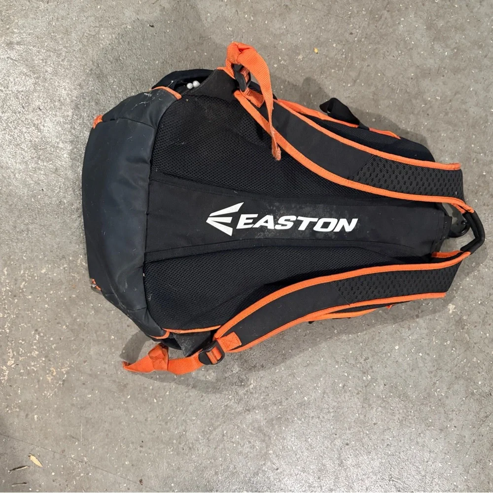 Easton Black and Orange Kids baseball softball Backpack